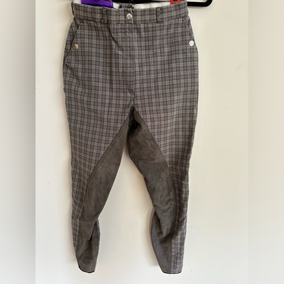Pikeur Grey Plaid Full Seat Breeches - Picture 2 of 8